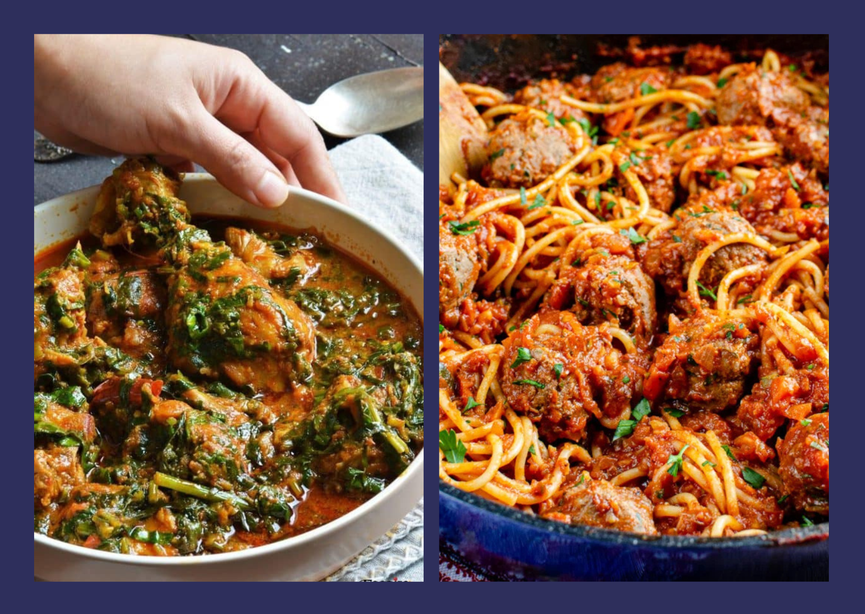 Palak Chicken & Meatball Spaghetti , A Perfect Family Meal, Delivered to Your Door!