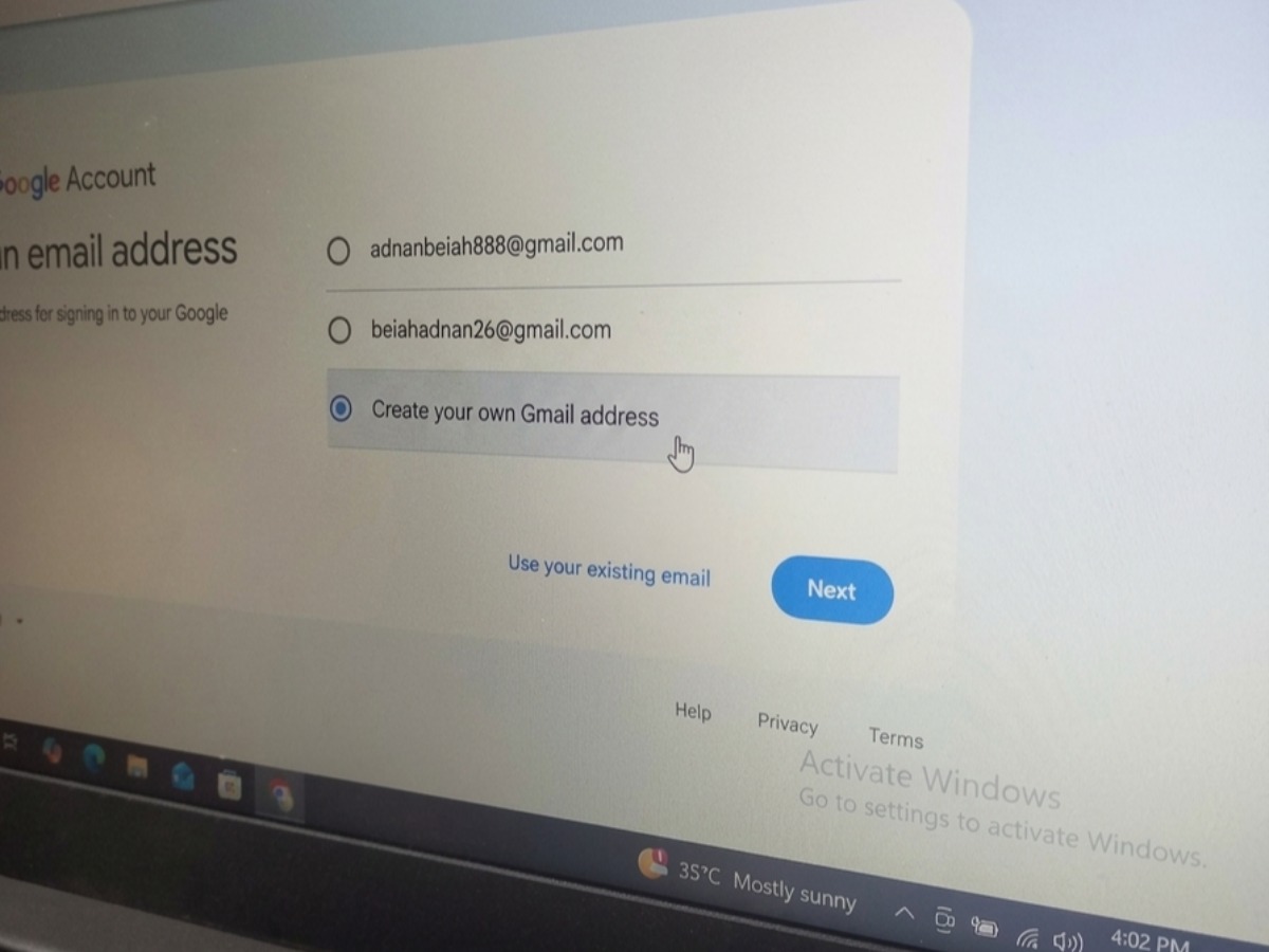 Email Setup in your area
