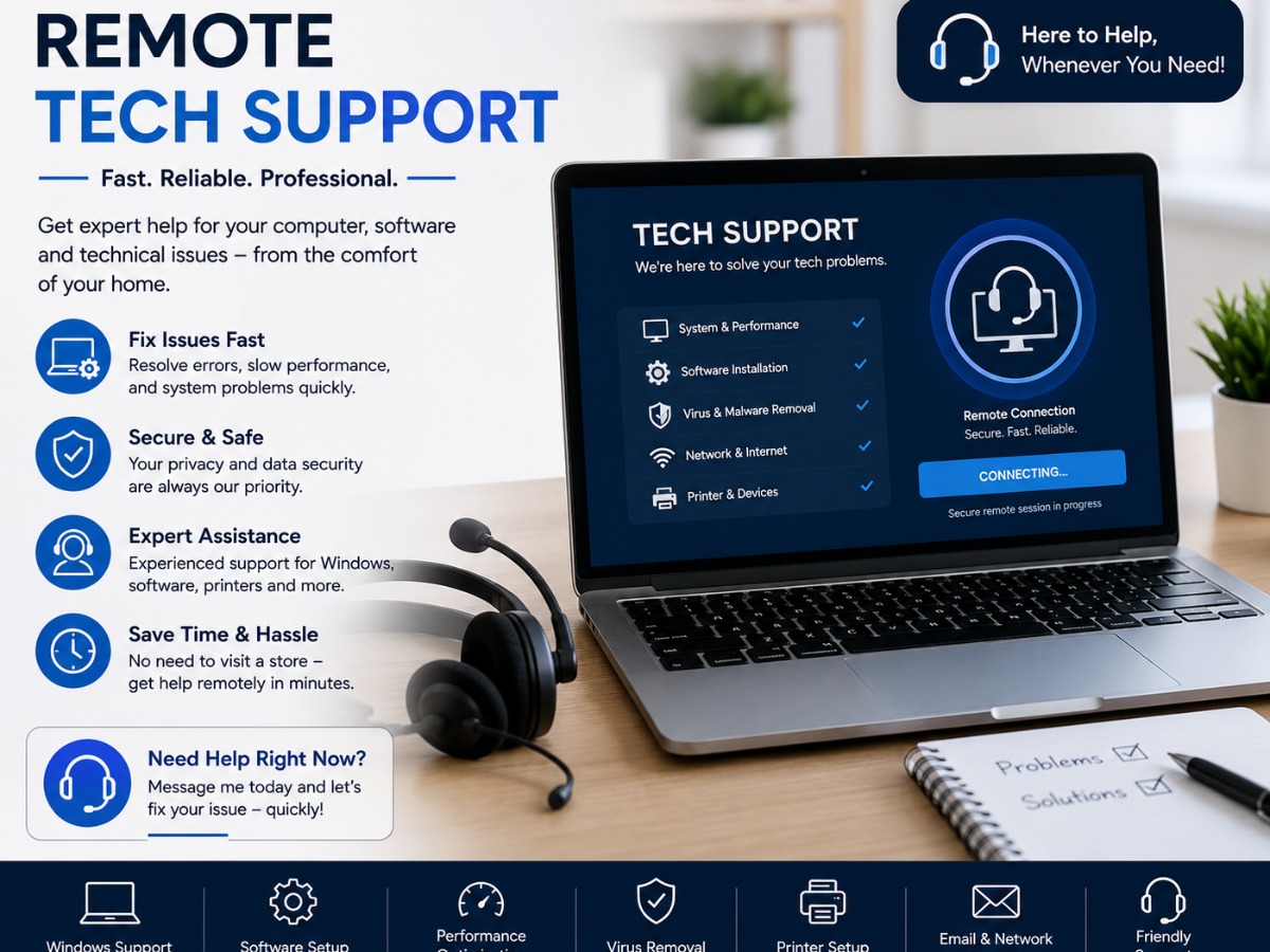 Remote Tech Support in your area