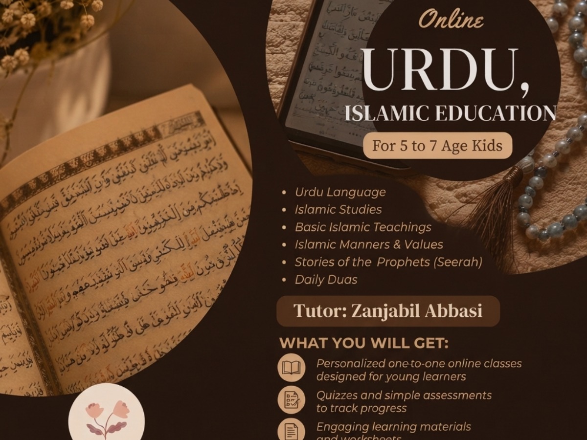 Online Urdu, Islamic Studies teaching & Homework Help
