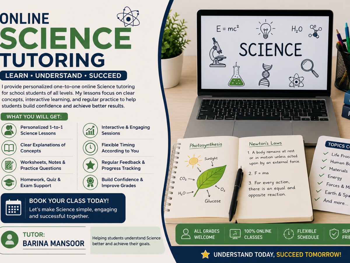 Online Science Tutoring